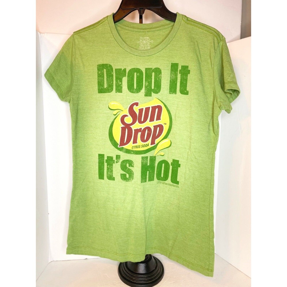 Sun Drop T-Shirt “Drop It It’s Hot”  Womens  Juniors XXL